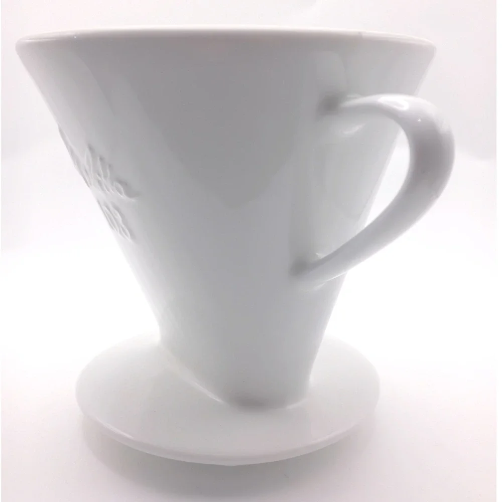 Melitta Coffee Dripper 103 White Ceramic Pour Over Brewer Cone Mint Condition